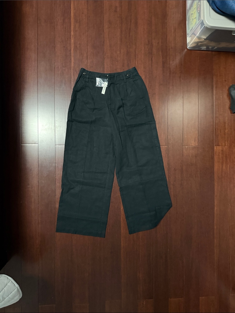 Madewell Black Wide-Leg Chinos